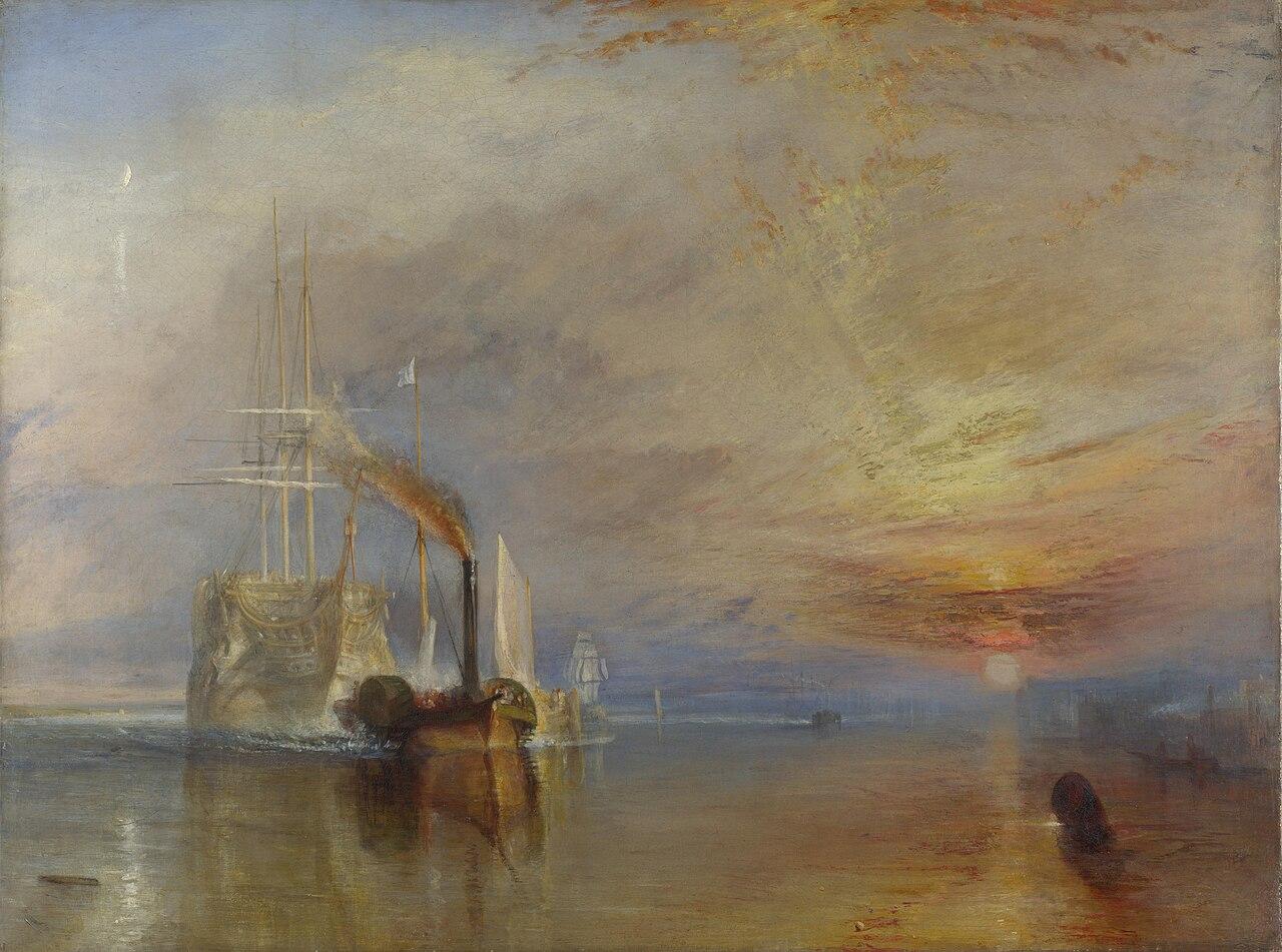 The Fighting Temeraire — J. M. W. Turner, original artwork; not a product photo