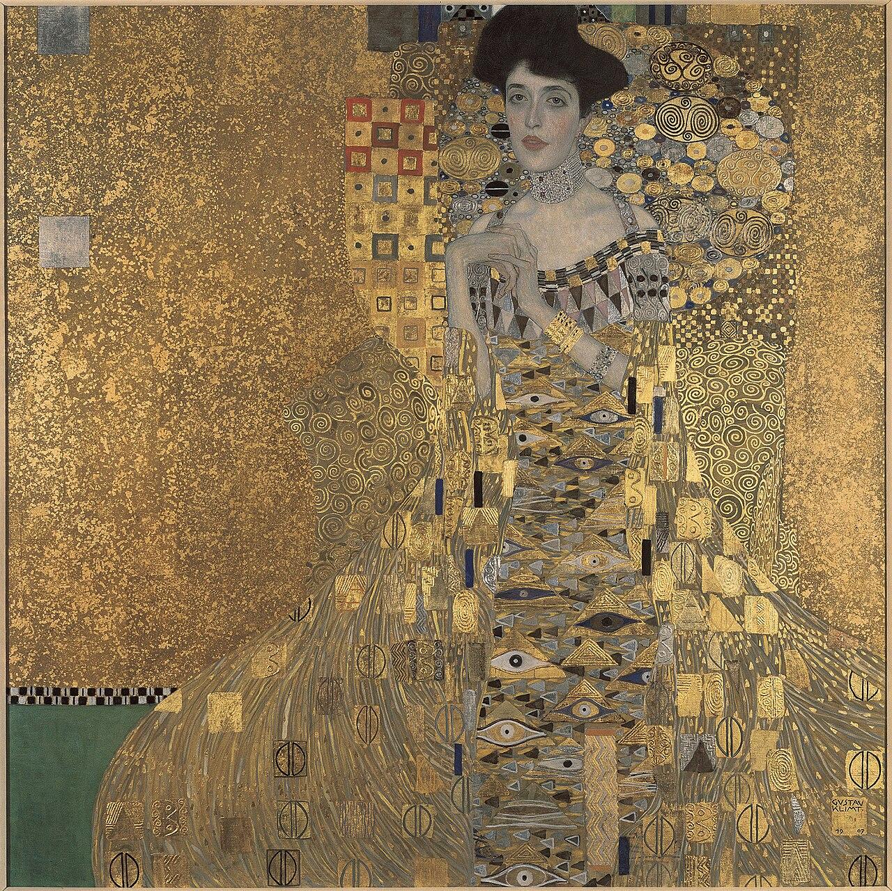 Portrait of Adele Bloch-Bauer I — Gustav Klimt, original artwork; not a product photo