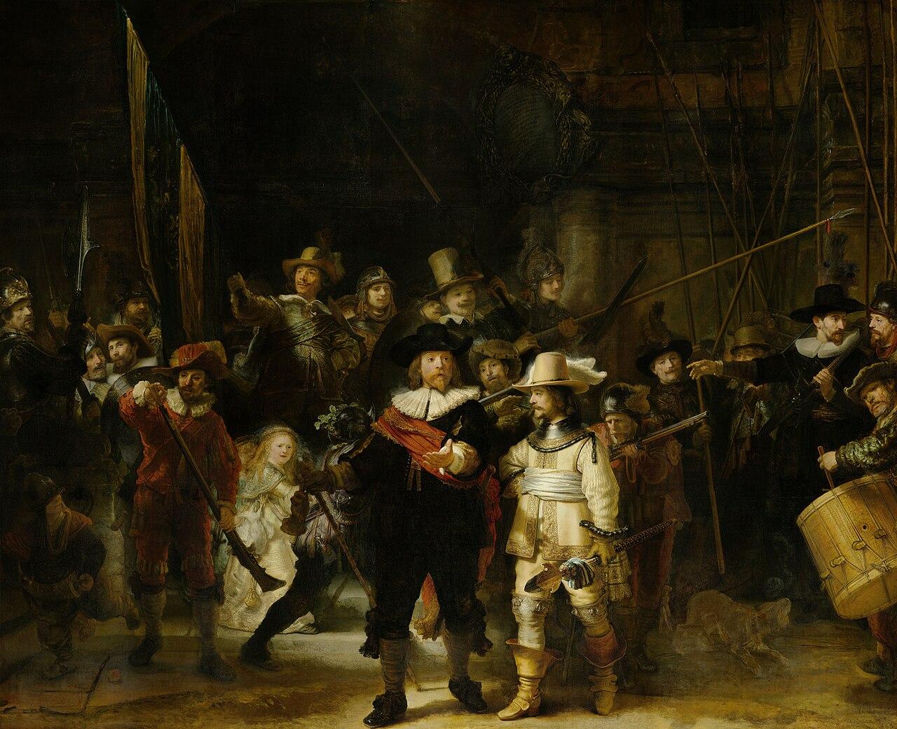 The Night Watch — Rembrandt van Rijn, original artwork; not a product photo