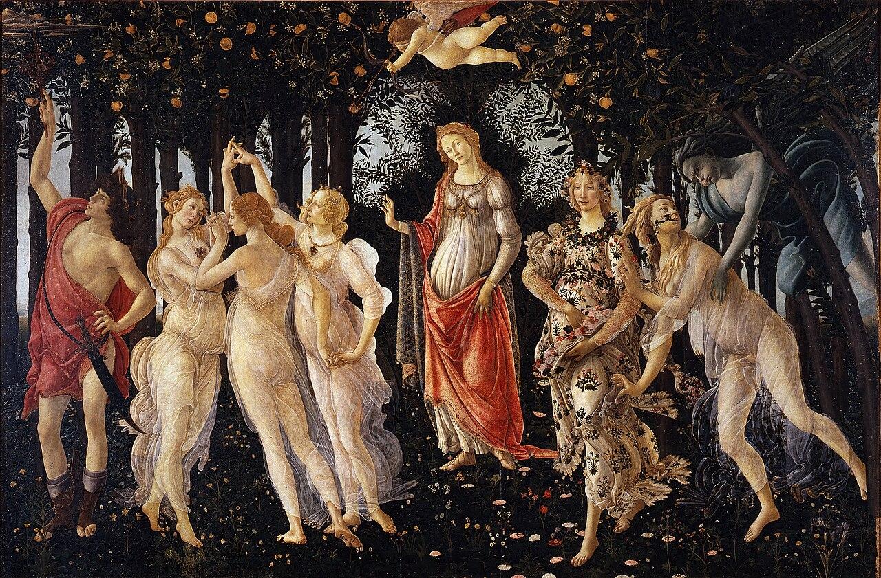 Primavera — Sandro Botticelli, original artwork; not a product photo