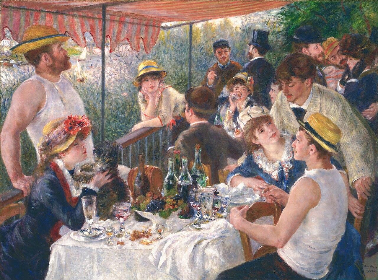 Luncheon of the Boating Party — Pierre-Auguste Renoir, original artwork; not a product photo